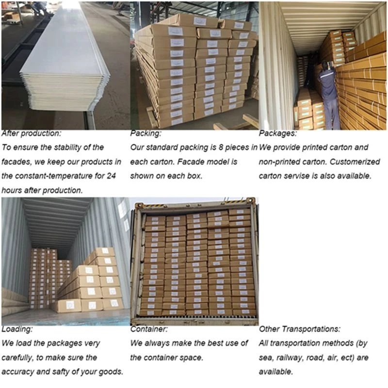 pu decorative siding sandwich panel exterior wall